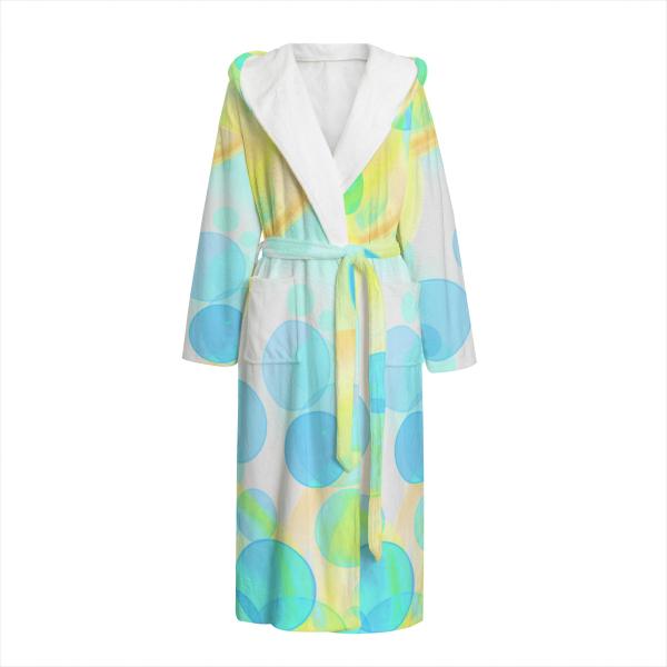 Bunter Bademantel Paolo aus Flanell – flauschig & farbenfroh, Größen S–2XL